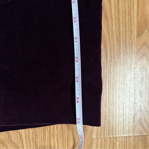 Vintage Bryn Connelly Velvet Pencil Skirt Deep Purple 100% Cotton Soft Womens 6 - Picture 7 of 8
